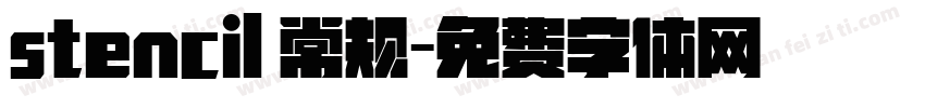 stencil 常规字体转换